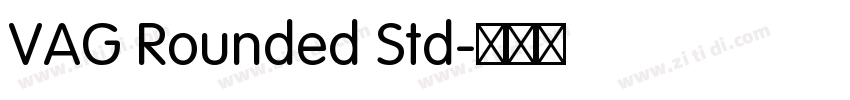 VAG Rounded Std字体转换